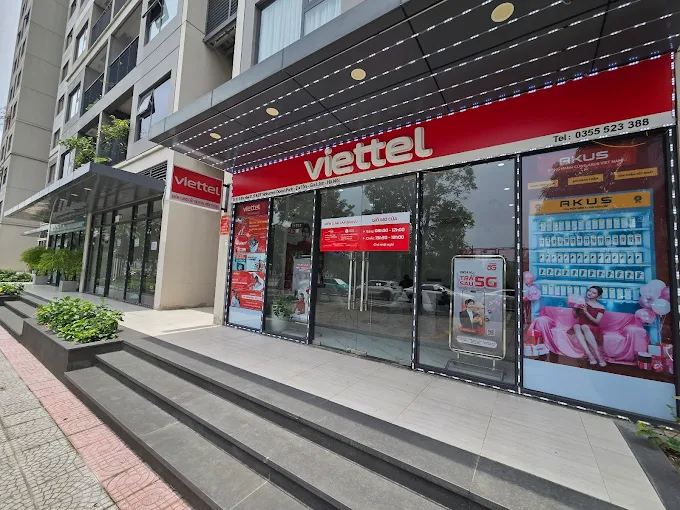 Cửa hàng Viettel Ocean tại Vinhomes Ocean Park - Mặt tiền